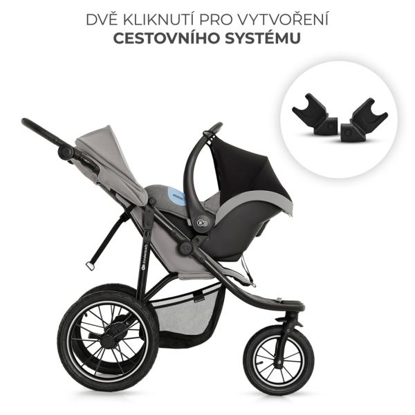 KINDERKRAFT Kočárek sportovní a na běhání Helsi2 Black (obrázek 6)