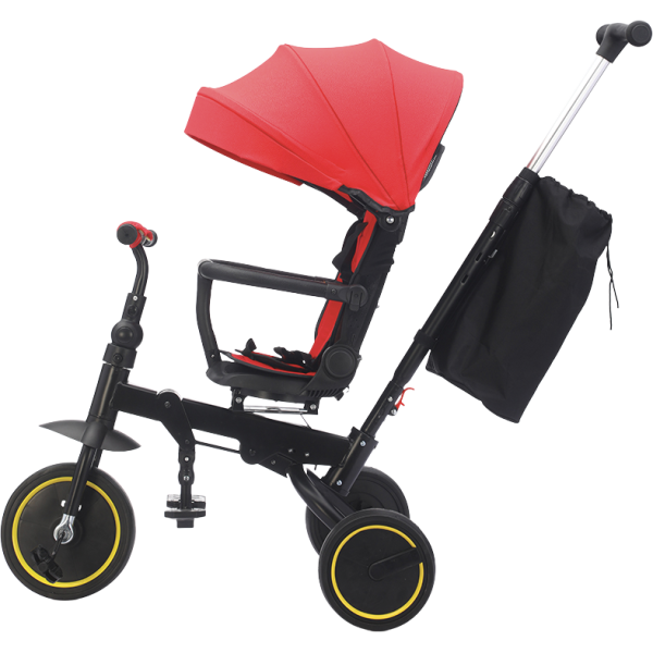 Dětská tříkolka Premium 5 v 1 červená