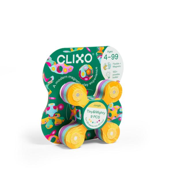 CLIXO Tiny & Mighty Jungle – magnetická stavebnice 9 kusů