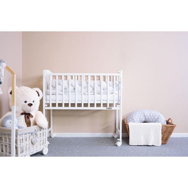 Dětská přístavná postýlka New Baby MATEO 90x40 cm bílá (obrázek 7)