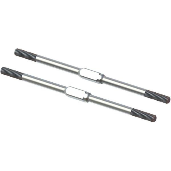 Arrma varilla de conexión M4x95mm acero, plateado (2)