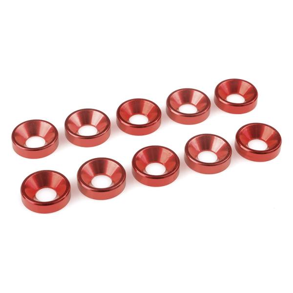 Rondella vite M5 alluminio rosso (10)