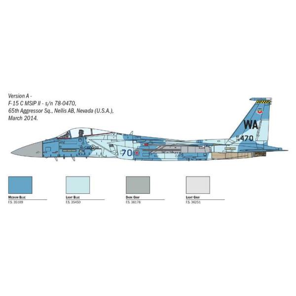 Model Kit letadlo 1415 – F-15C Eagle (1:72)