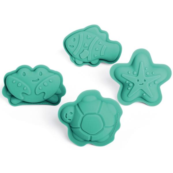 Bigjigs Toys Silikonové formičky zelené Eggshell (obrázek 3)