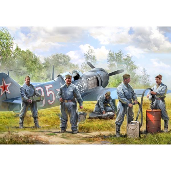 Wargames (WWII) figurky 6187 – Soviet airforce ground crew (1:72)