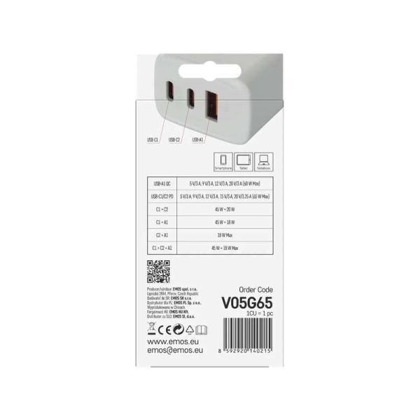 Síťový USB adaptér (zdroj) GaN PD 65W (obrázek 9)