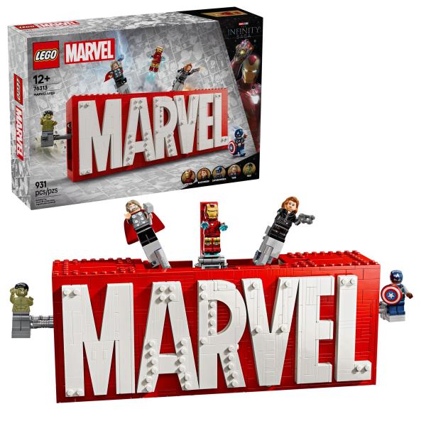 LEGO® Marvel 76313 Logo MARVEL y minifiguras