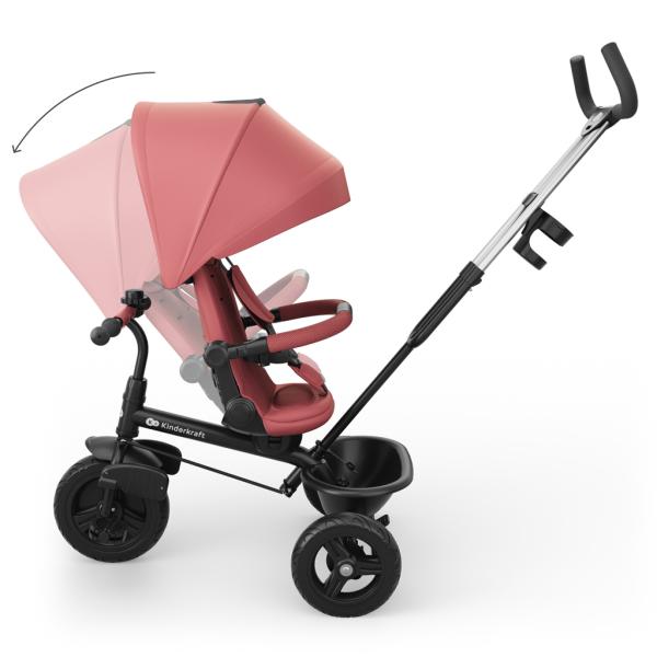 KINDERKRAFT Tříkolka Aston 2 Plus Pink, 9m+ (obrázek 6)
