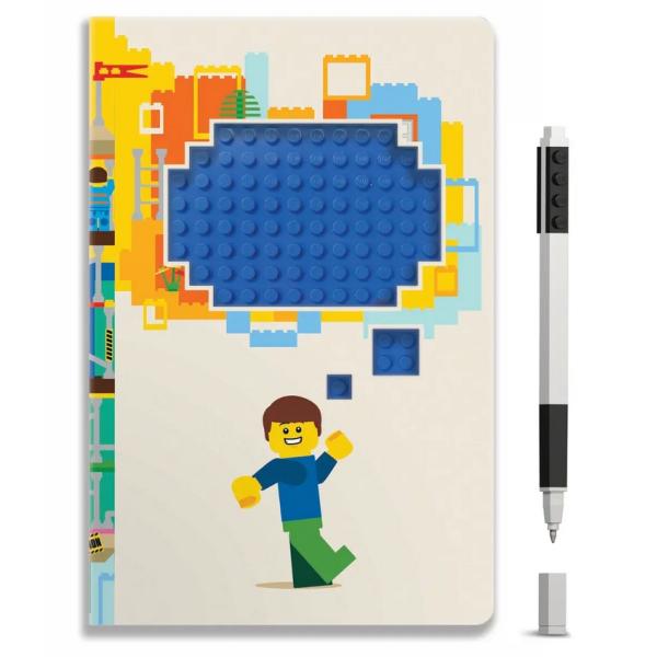 LEGO Zápisník s gélovým perom - Thoughts, recyklovateľný