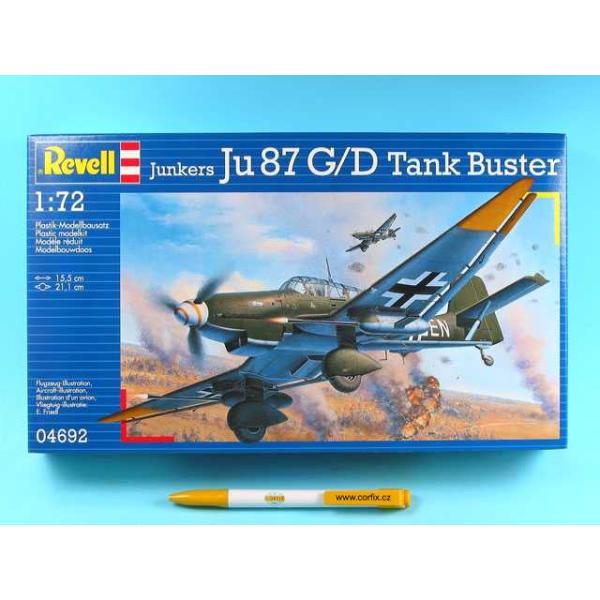 Plastic modelky letadlo 04692 - Junkers JU87 G / D Tank Buster (1:72)