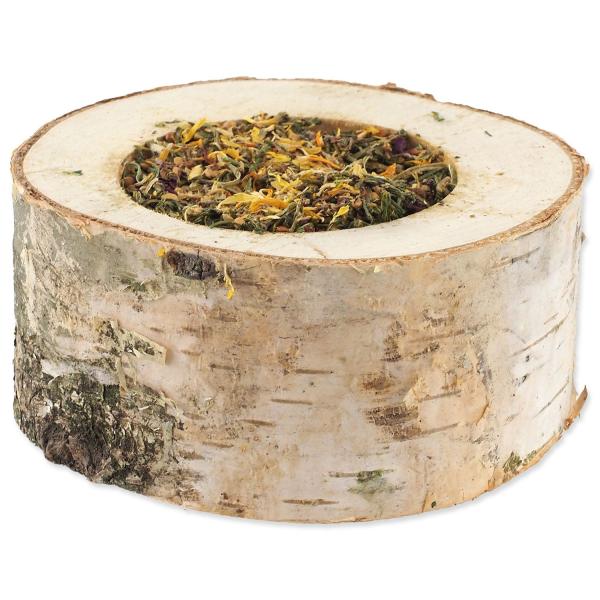 Pochoutka Nature Land Nibble miska plněná bylinkami dřevěná 120g (obrázek 4)