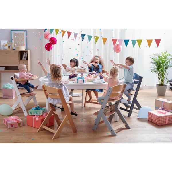 KINDERKRAFT Židle jídelní Enock s vložkou White (obrázek 11)