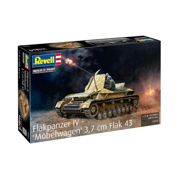 Plastic ModelKit military 03363 - Flakpanzer IV "Möbelwagen" 3.7cm Flak 43 (1:72)