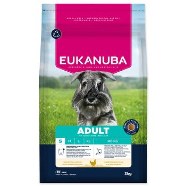 Krmivo EUKANUBA Adult Small breed bohaté na čerstvé kuře 3 kg