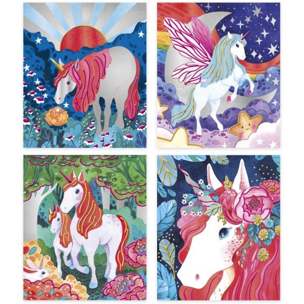 Janod Atelier Sada Maxi 3D malování Jednorožci od 7 let
