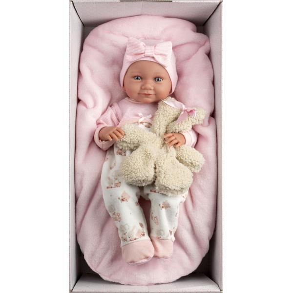 Llorens 73808 NEW BORN holčička - realistická panenka miminko s celovinylovým tělem - 40 (obrázek 5)