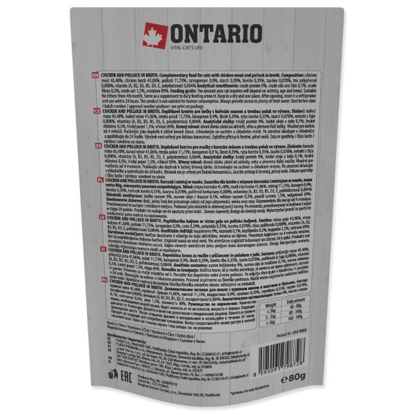 Kapsička Ontario kuře a treska ve vývaru 80g (obrázek 3)