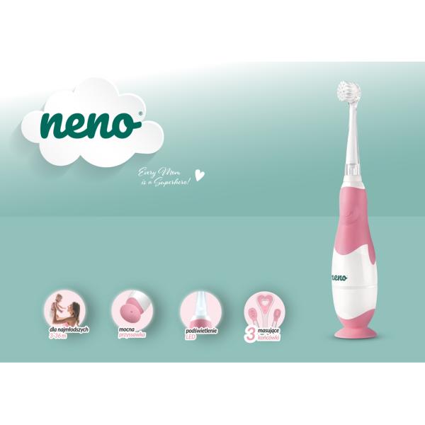 NENO Kefka dětská elektrická pro děti Denti - růžová 3m+ (obrázek 8)