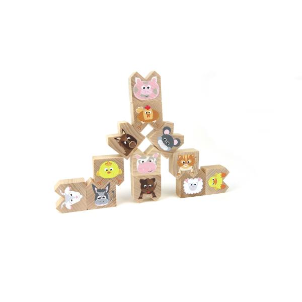 Milaniwood - Drevená balančná hra - domáce zvieratká