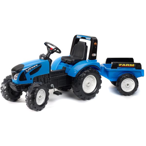 FALK Šlapací traktor 3010AB Landini Serie 7 s vlečkou