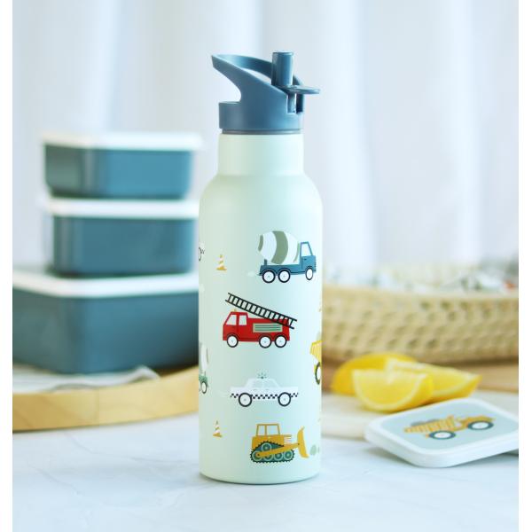 A Little Lovely Company - nerezová láhev na pití, 500 ml - vozidla (obrázek 5)