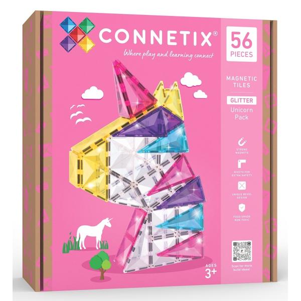 CONNETIX® Glitter Unicorn Pack magnetická stavebnica 56 ks