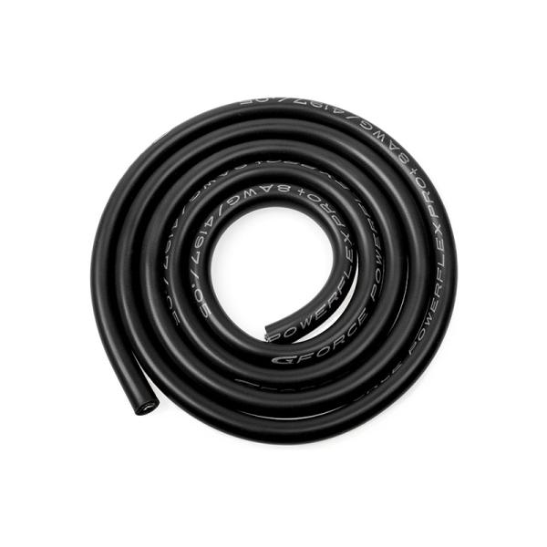 Cavo Powerflex isolato in silicone 8AWG nero (1m)