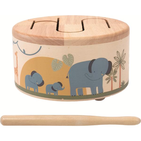 2Kids Toys Dřevěný bubínek Safari