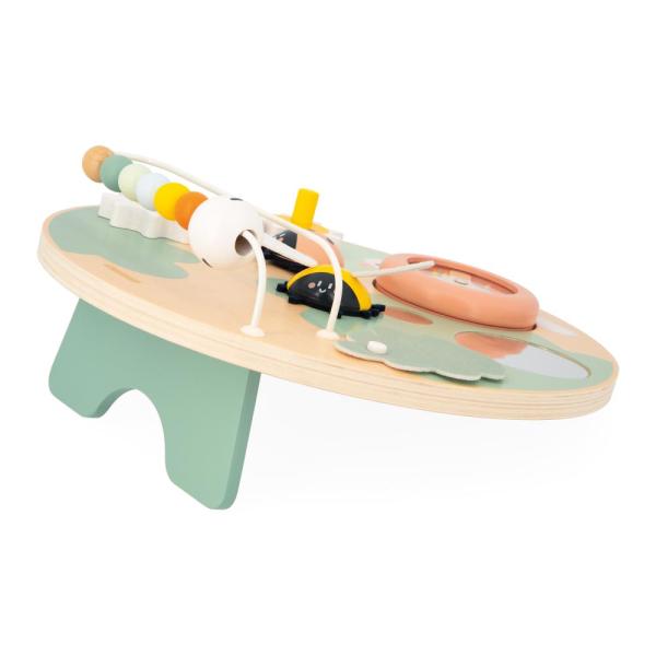 Janod Sweet Cocoon Dřevěná motorická deska s aktivitami Zahrada