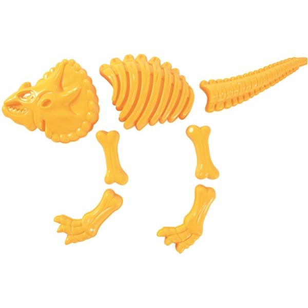 EDUPLAY Triceratops žlutý set formiček na písek