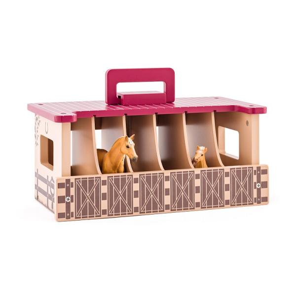 Stáj se dvěma koňmi