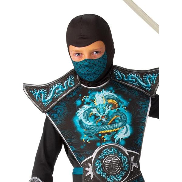 NINJA Modrý drak dětský kostým velikost (110-122cm) (obrázek 3)