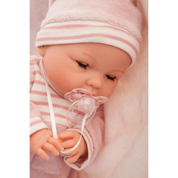 Antonio Juan 14155 Bimbo - mrkací miminko se zvuky a měkkým látkovým tělem - 37 cm (obrázek 3)