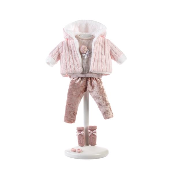 Llorens 383J JOELLE – realistická panenka se zvuky a měkkým látkovým tělem – 38 cm