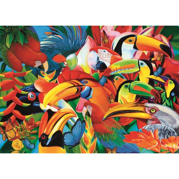 Trefl puzzle Barevné ptáci 500
