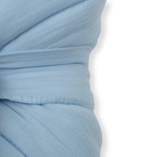 Mušelínová šněrovací zavinovačka New Baby blue (obrázek 3)