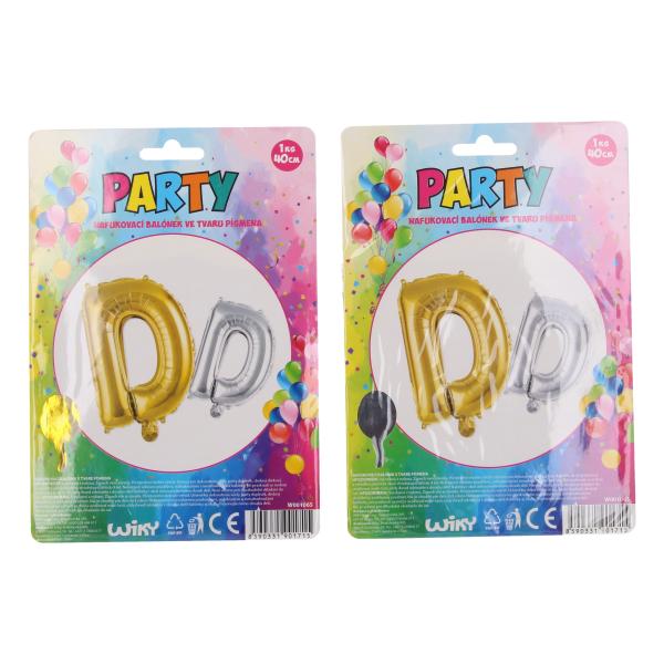 Nafukovací balónik - písmeno D