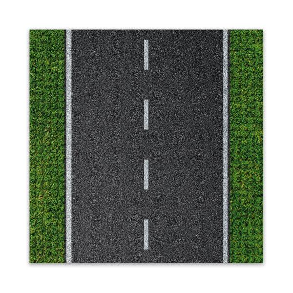 BRIXIES Plus 225.005 Dizajnová podložka na stavanie - rovná cesta 25,5 x 25,5 cm