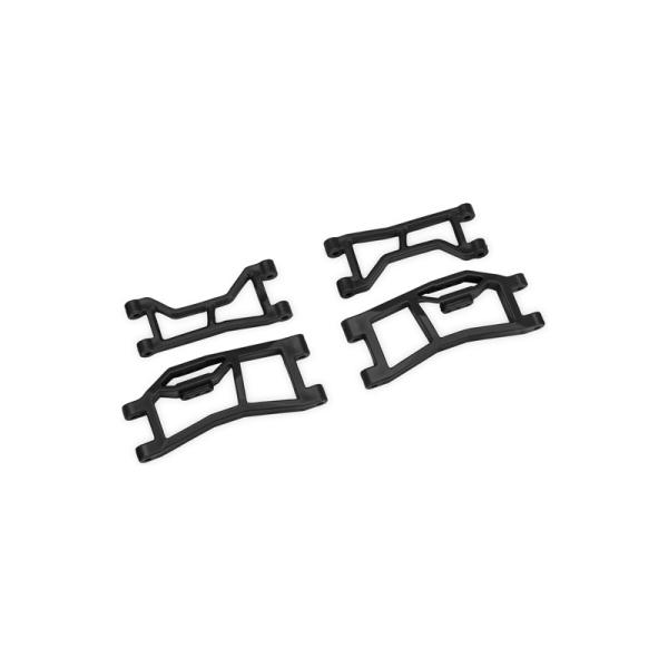 Brazos de chasis traseros negros de Traxxas (juego)