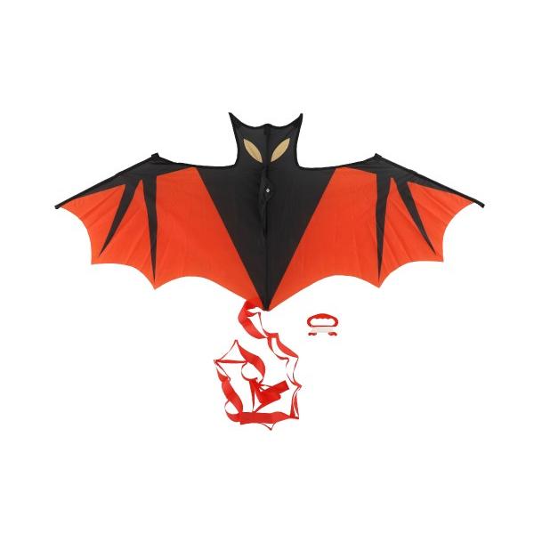 Lietajúci šarkan netopier nylon 120x55cm v látkovom sáčku 10x54x2cm