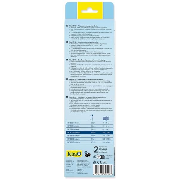 Ohřívač Tetra Electronic HT 100 100W, 100-150l (obrázek 7)