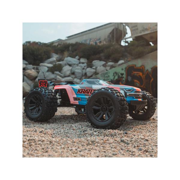 Arrma Kraton 6S V6 BLX 1:8 4WD RTR modrá/oranžová
