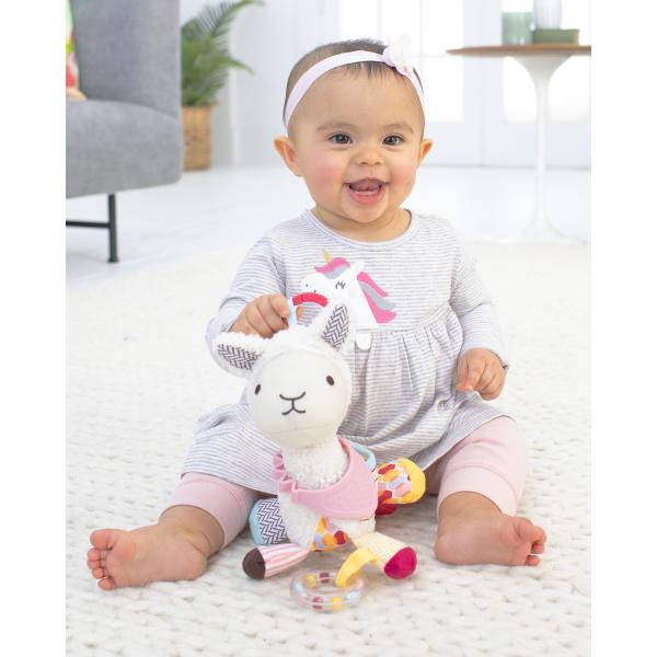 Hračka na C kroužku aktivní Bandana Buddies Lama 0m +