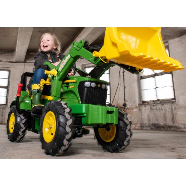 Rollytoys Šlapací traktor John Deere s nakladačem, brzdou a nafukovacími koly (obrázek 6)