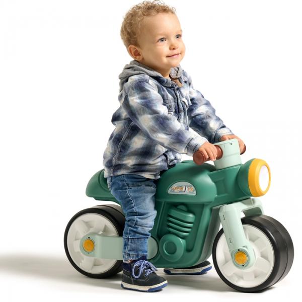 Falk odrážedlo Prem1er Retro zelené – tiché kola