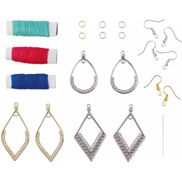 BeTeens Náušnice z nití (BE304)