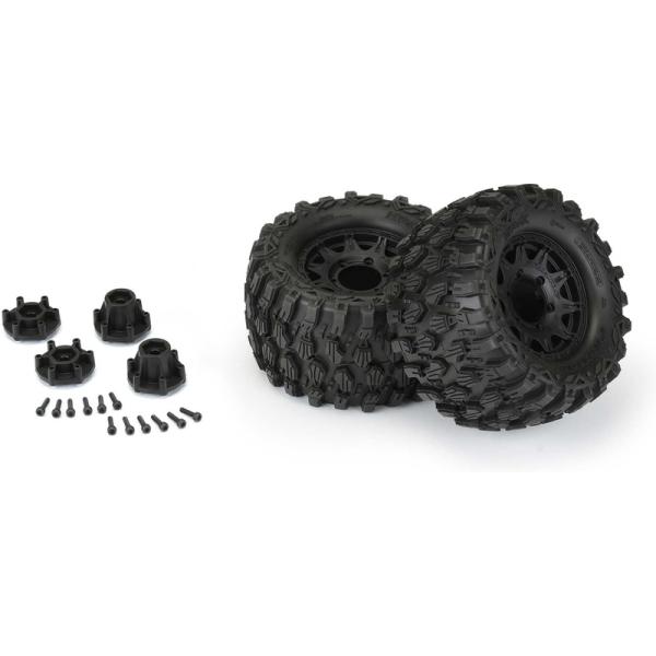 Pro-Line kolo 2.8", pneu Hyrax, disk Raid H12 černý (2) (obrázek 3)