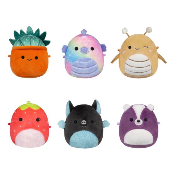 Squishmallows Micromallows Balení 6 ks (Greer, Sloan, Emerald, Oz, Scarlet, Aldous)