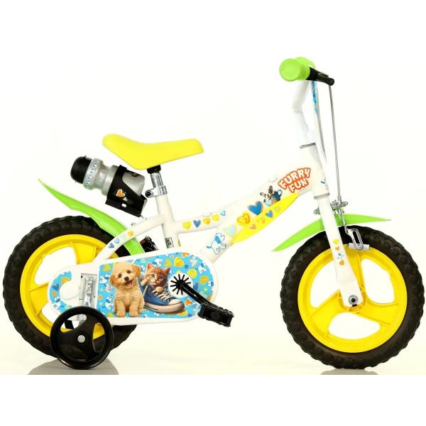 Dino Bikes - Detský bicykel 12" - Furry Fun