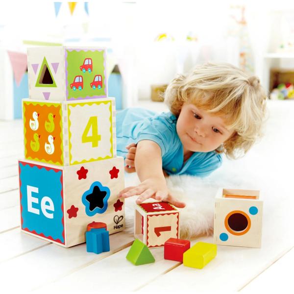 Hape Kostky pyramida s vkládacími tvary (obrázek 3)
